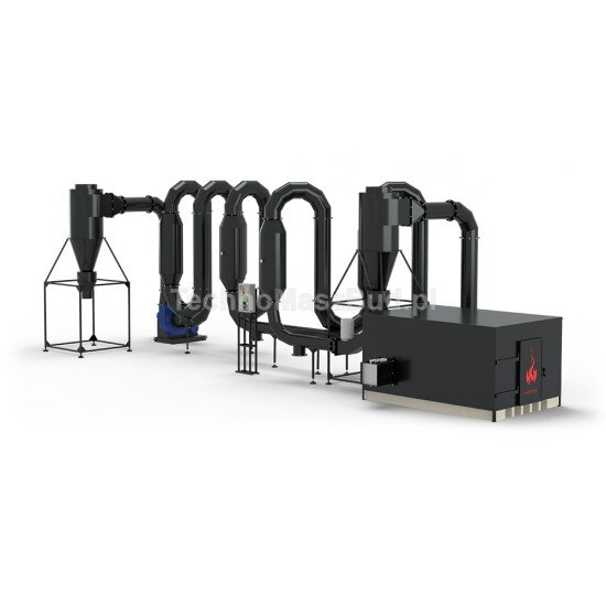 Aerodynamická dvojokruhová sušička pilín SA-1200