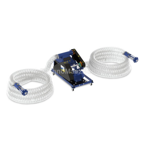 Flexibilný dopravník PE-127 DUO s elektromotorom | 24 m