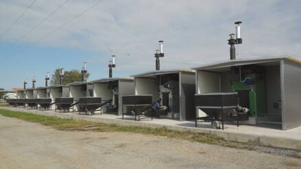 Podlahová kontajnerová sušička