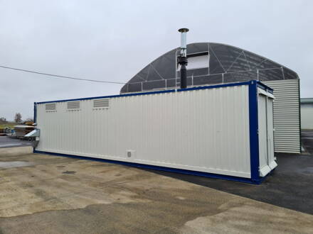 Prenosná kontajnerová ušička na olivy