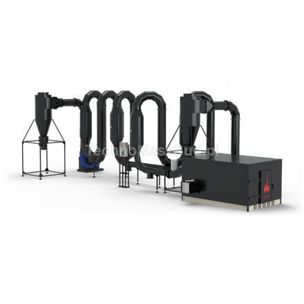 Aerodynamická dvojokruhová sušička na piliny SA-800 PRO