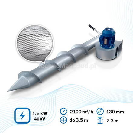 Prevzdušňovač GF-2300 pre obilie | 1,5 kW | 400 V