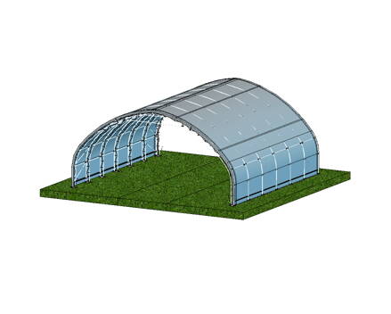 OBLÚKOVÁ PLACHTOVÁ HALA 15 M