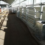 Jednomiestny napájací žľab - nerezový, vyhrievaný