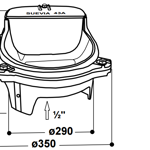 Miskové napájadlo SUEVIA Mod. 43 A vyhrievaná