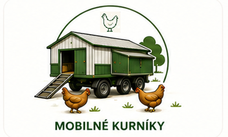 Mobilný kurník pre farmársky chov hydiny na pastvine
