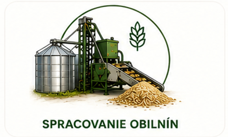 Stroje na spracovanie obilnín a úpravu zrna v poľnohospodárskej prevádzke