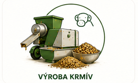 Stroje na výrobu krmív a spracovanie obilnín v poľnohospodárskej prevádzke